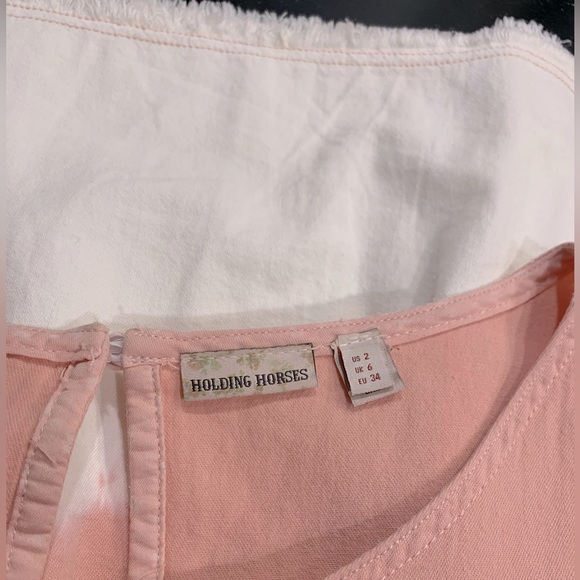 Anthropologie Holding Horses Dress Lilibet Dip Dye Ombre Bell Sleeves 2 - Picture 4 of 6